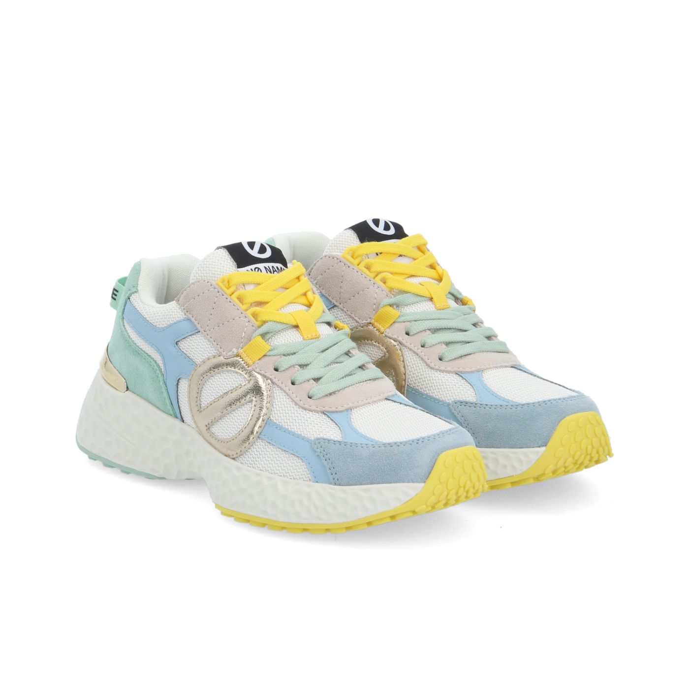CARTER 2.0 RUNNER W - KNIT/SDE/SDE - BLANC CASSE/BLEU/VERT